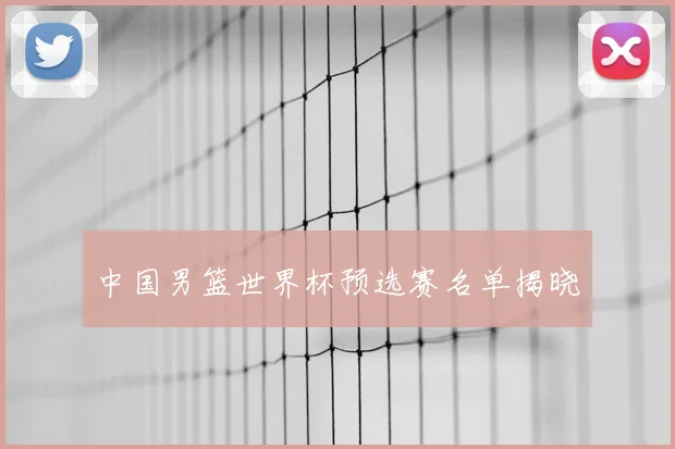 中国男篮世界杯预选赛名单揭晓